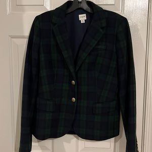Women’s JCrew Factory Tartan Black Watch Blazer